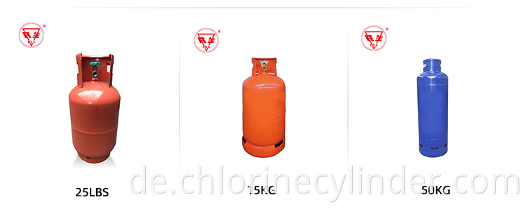 Tragbare Mini leerer 6kg 14.4l LPG-Gaszylinder Fabrikproduktion in Nigeria